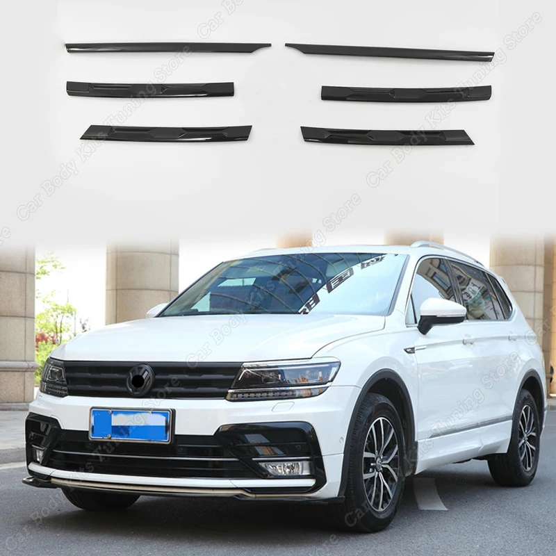Für Volkswagen Tiguan MK2 2017-2021 Auto Frontschürze Mesh Center Grille Grill Moulding Streifen Aufkleber Body Kits Zubehör – Detail 4