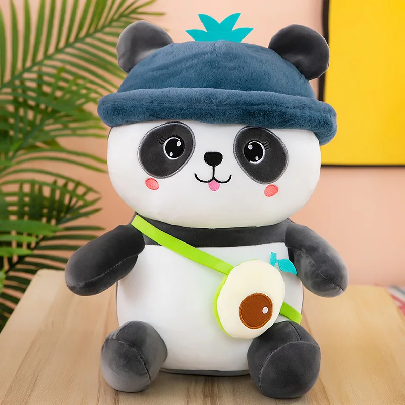 Süße Kawaii gefüllte Panda-Puppe, Plüschtier für Kinder, Geburtstag, Weihnachten, Geschenk, bezaubernder Cartoon, Yoyou Pandadun, Rucksack, Buddy