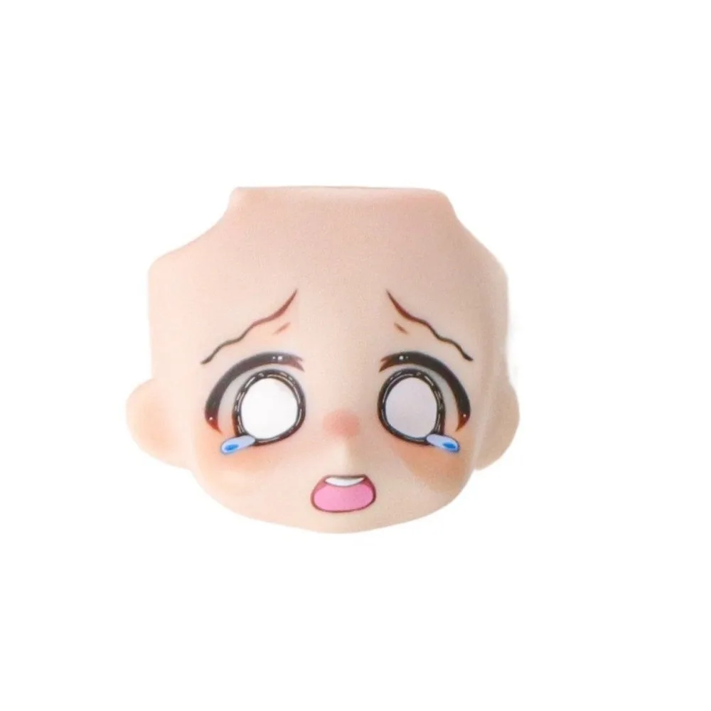 Cute Change Faces OB11 Doll Face Replaceable Head Shell Doll Replacement Face 1/12 BJD Doll Face Baby Face Expression