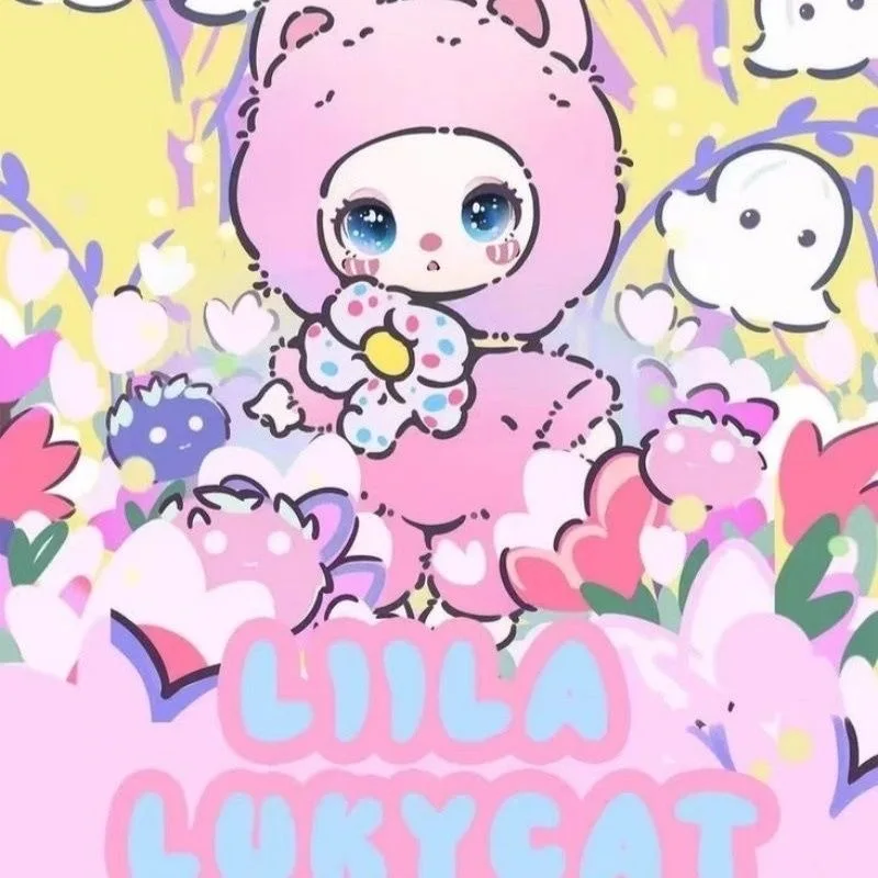 

В наличии, натуральная слепая коробка Liila'S Lucky Cat Serise, виниловая кукла Caja Ciega, модная игра, милые милые куклы, декор комнаты, подарки для девочек