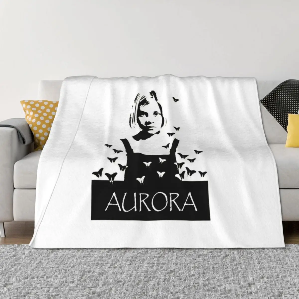 

Aurora Aksnes Throw Blanket Cute Plaid Decorative Throw valentine gift ideas Heavy Blankets