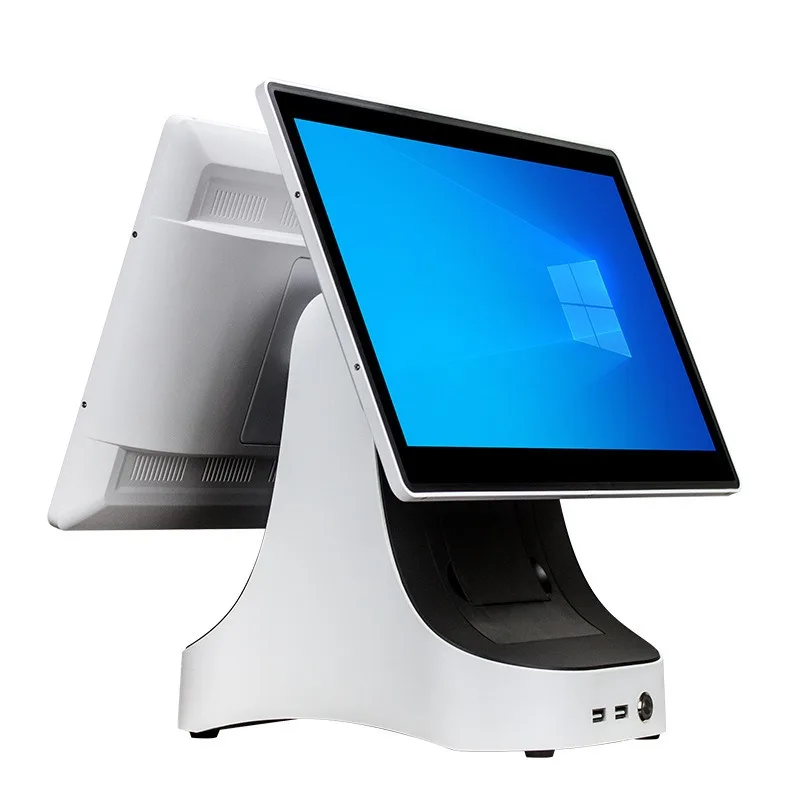 Cash register system integrated machine, vegetable fresh clothing retail dual-screen cash register