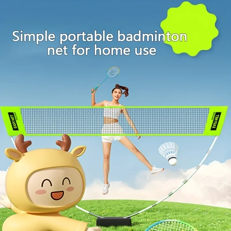 

Складной набор для бадминтона с сеткой, теннисная сетка, ракетка для бадминтона, волейбольные аксессуары, тренировочное оборудование для бадминтона, спорт на открытом воздухе