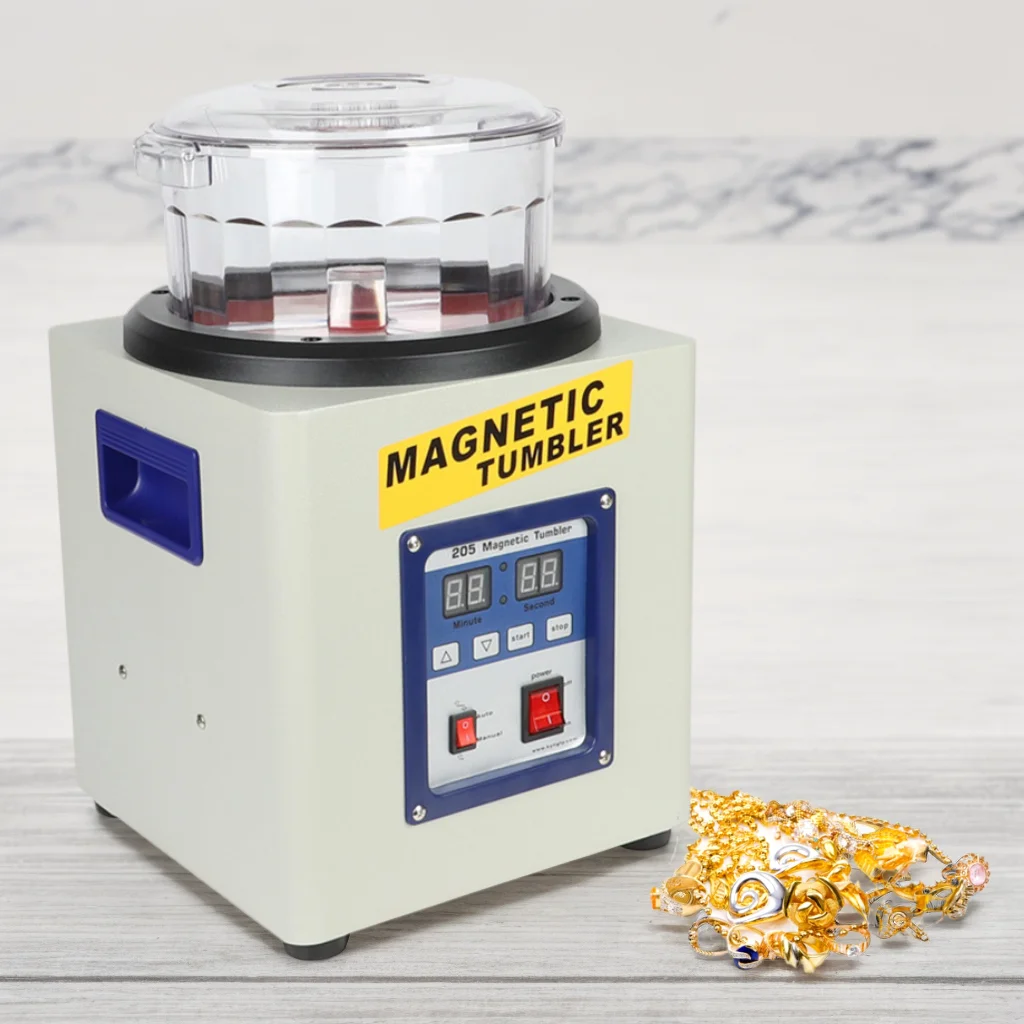 Kinway KW-17 800-1100g Magnetic Tumbler Polisher Metal for Jewelry Casting 220V Molds Type Jewelry Polishing Tools