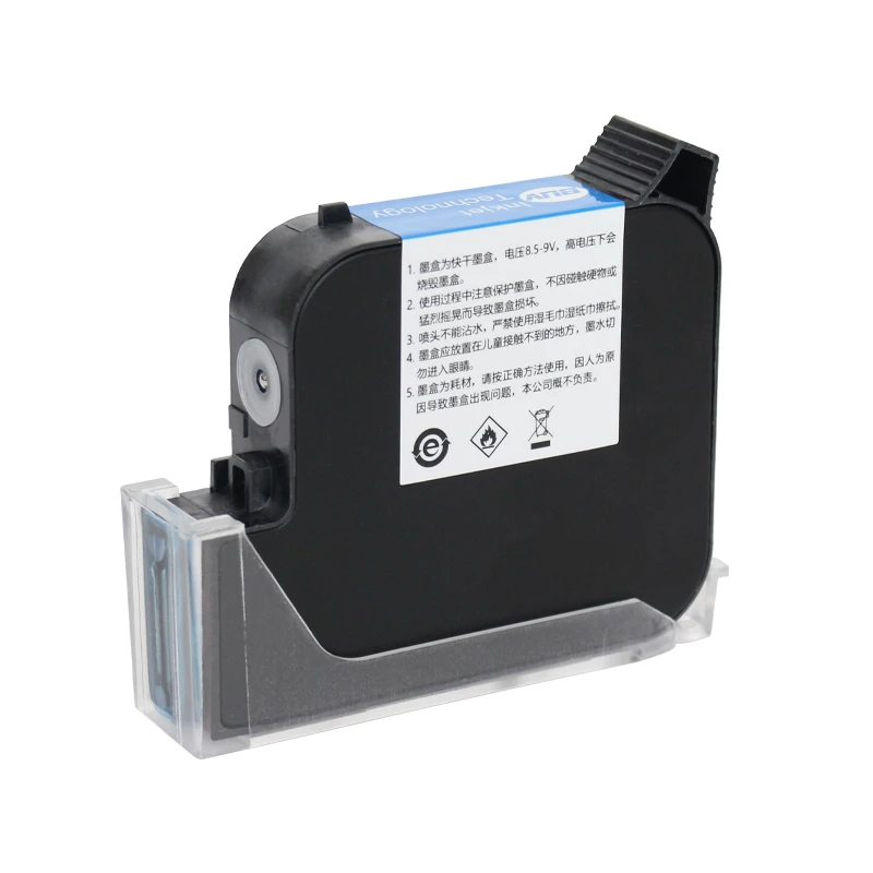 New Generation Portable Ink Cartridge, Waterproof Fast Drying Eco-Friendly Solvent Ink for Jet Printer