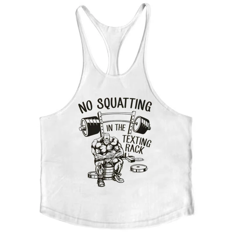 

Gym Stringer Vest for Men -Bodybuilding Cotton Sleeveless Fitness Shirt, Single Sportswear Exercise Vest with Breathable Comfort