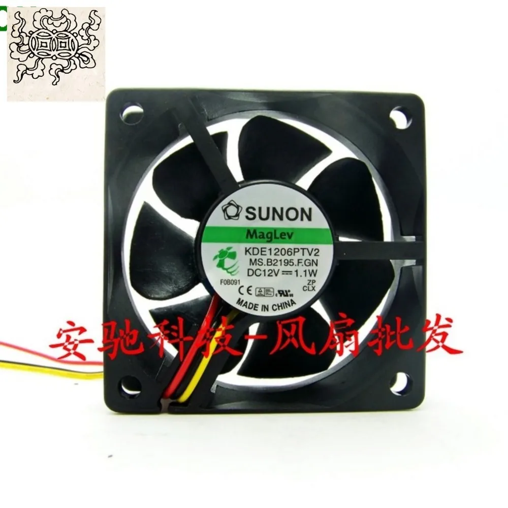 

Jinlingge для Sunon KDE1206PTV2 6 см 6025 12 В 1,1 Вт три линии 3-контактные охлаждающие вентиляторы