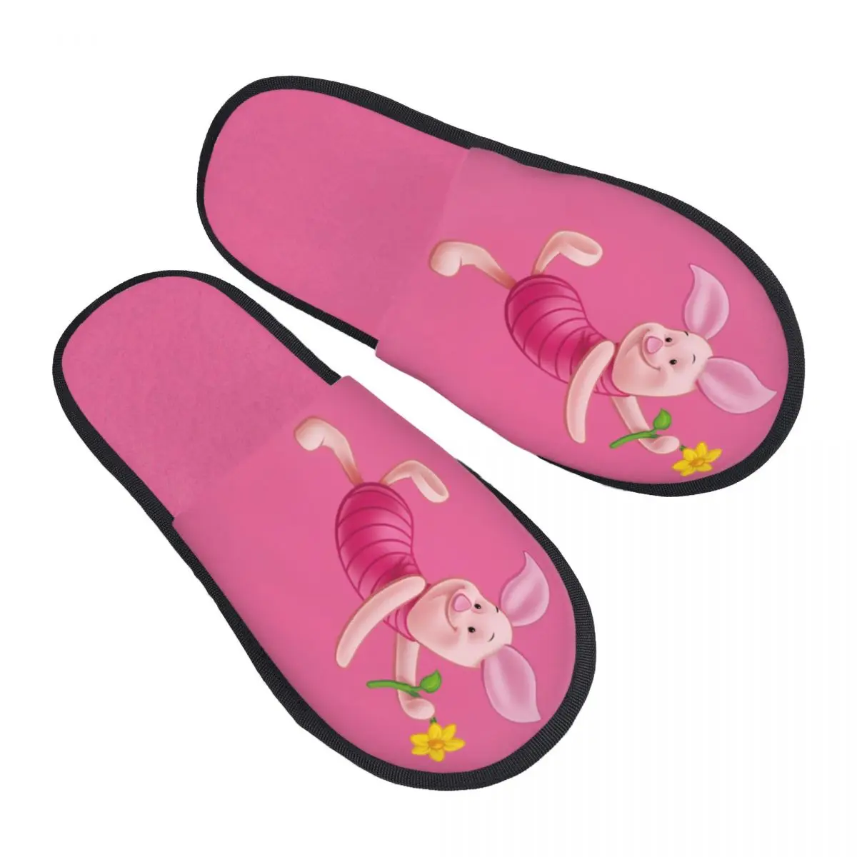 

Домашние тапочки «Пятачок» на заказ, женские уютные тапочки из пены с эффектом памяти, забавные тапочки без шнуровки с героями мультфильмов, спа-тапочки