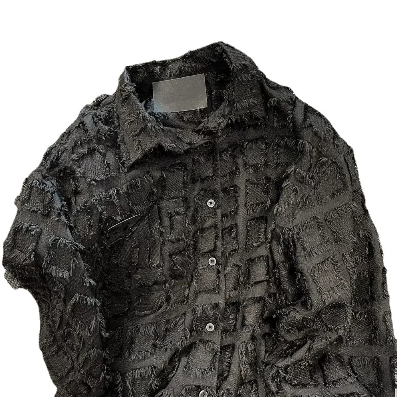 EBAIHUI Women's Lapel Neck Shirt Spring Tassel Design Ladiesd Long Sleeve Blouse Blue Plaid Blusas Cardigan Pocket Tops