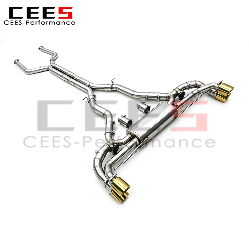 CEES Valvetronic Catback Exhaus Pipe for BMW XM G09 S68 4.4TT Label 2022-2024 Racing Stainless Steel Exhaust System Muffler