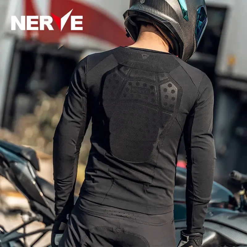 NERVE Motorcycle Jacket Soft Armor Motocross Body Armor Summer Mesh Breathable Motobiker Jacket Man Women\'s Riding Clothing Suit