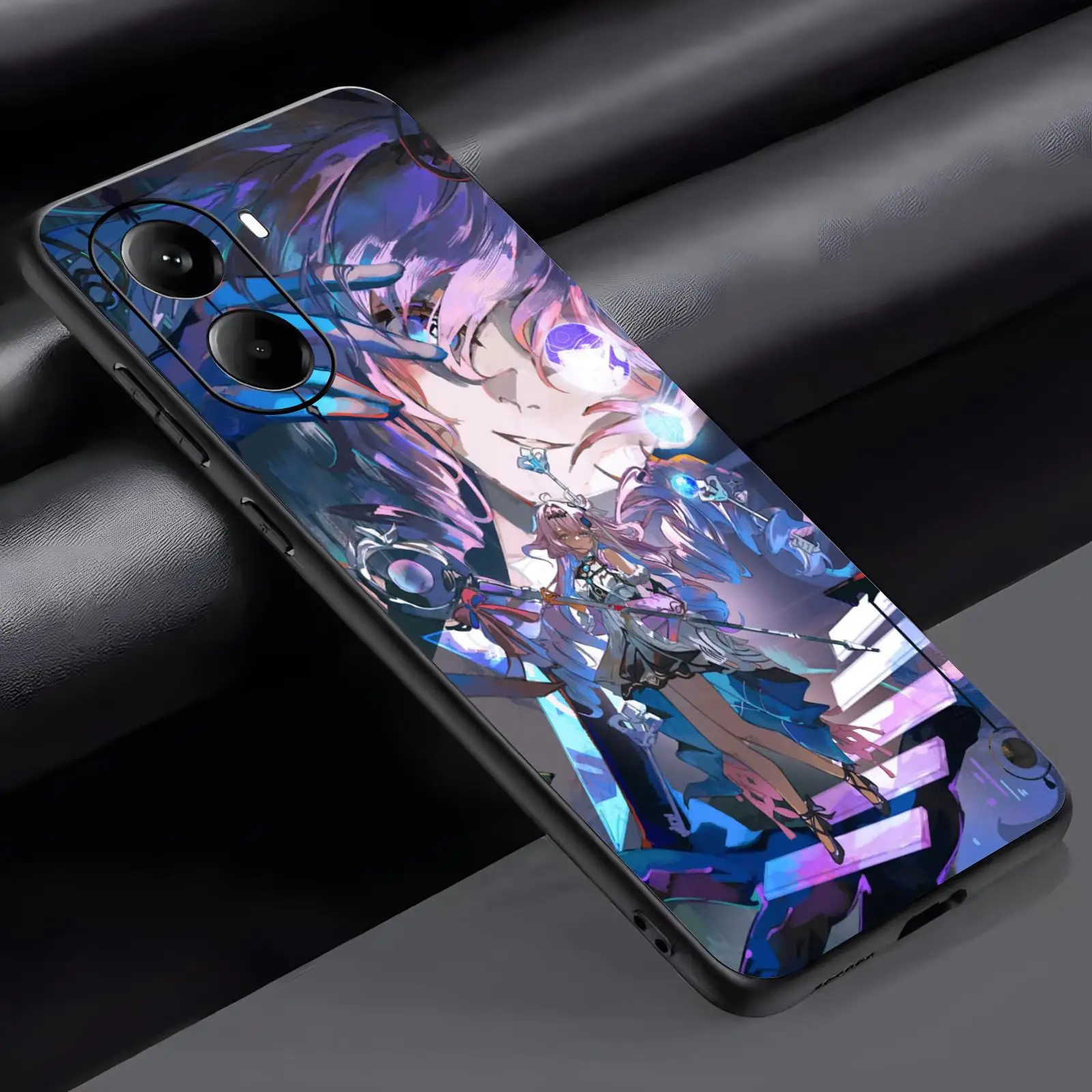Phone Case For Xiaomi POCO M7 M6 M5 X7 X6 X5 F7 F6 F5 Pro 5G Soft black Shockproof Cover Wuthering Waves DENIA view 3