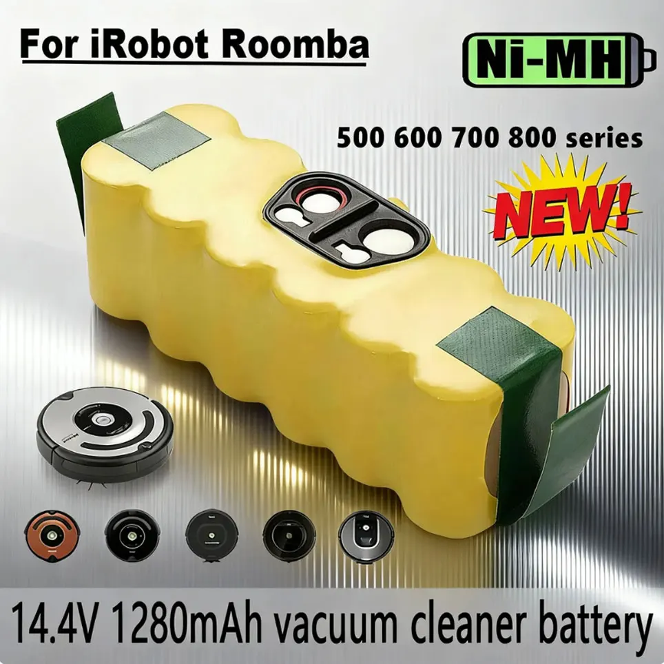Batería para iRobot Roomba 5000mAh 14.4V, Batería para iRobot Roomba series 500 600 700 800 900 14.4 V 620 650 770 780 580