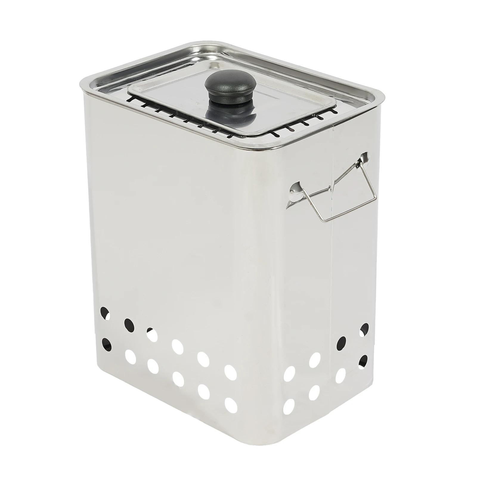 

Drumstick Holder with 26-Skewer Capacity, 430 Stainless Steel, Heat and Rust-Resistant for Efficient Grilling