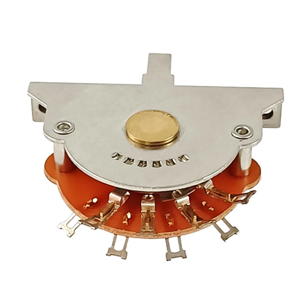 Electric Guitar Pickup Selector Switch, 3‑Way 4‑Way 5‑Way Toggle Switch, Fan‑Type Tone‑Shift Replacement Hardware Accessory