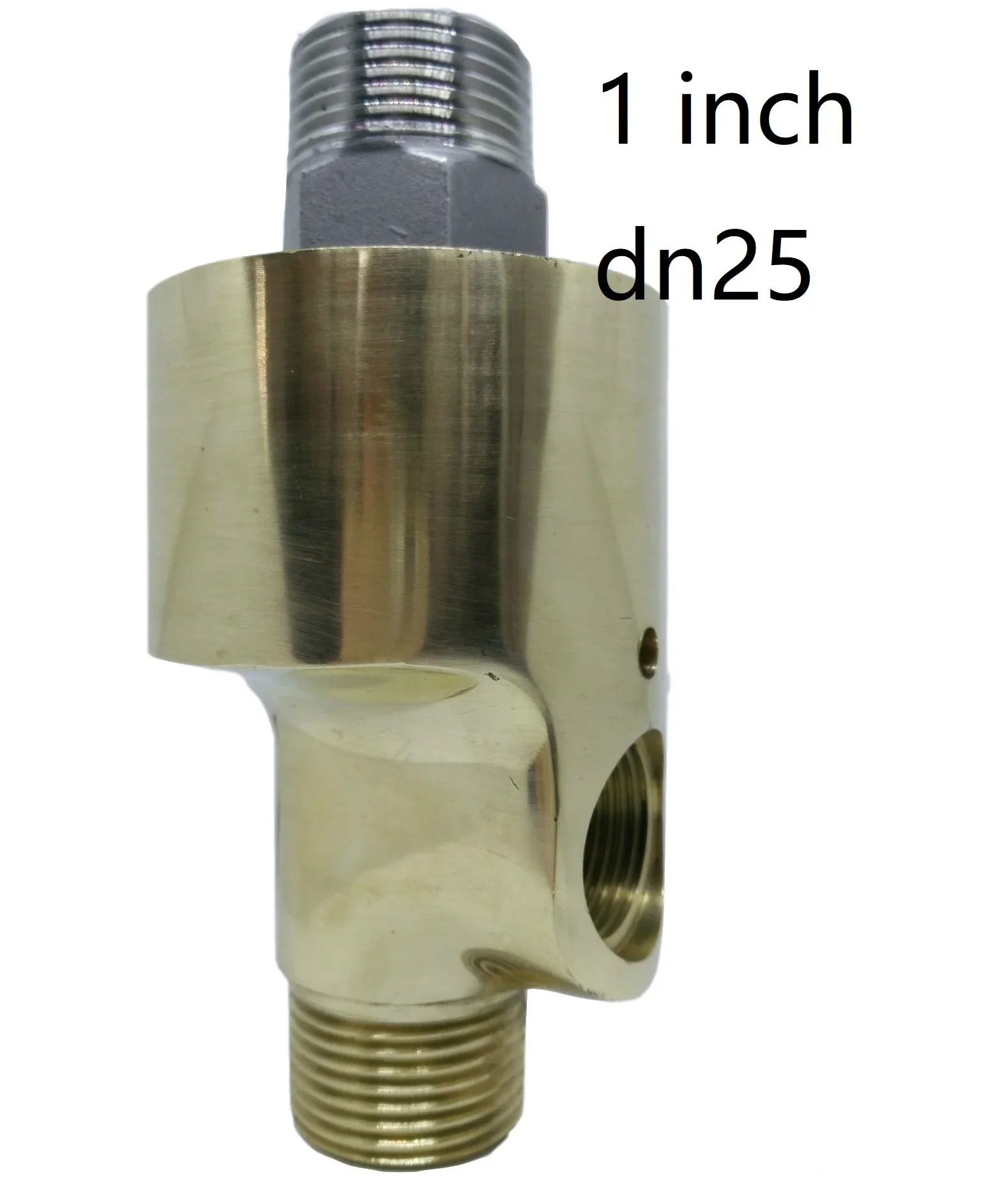 

1 Inch Dn25 2 Way Rotating Joint Direction Water Air Oil Union Swivel Coupling Rotation Fitting HS-G Double Way Hose Connector