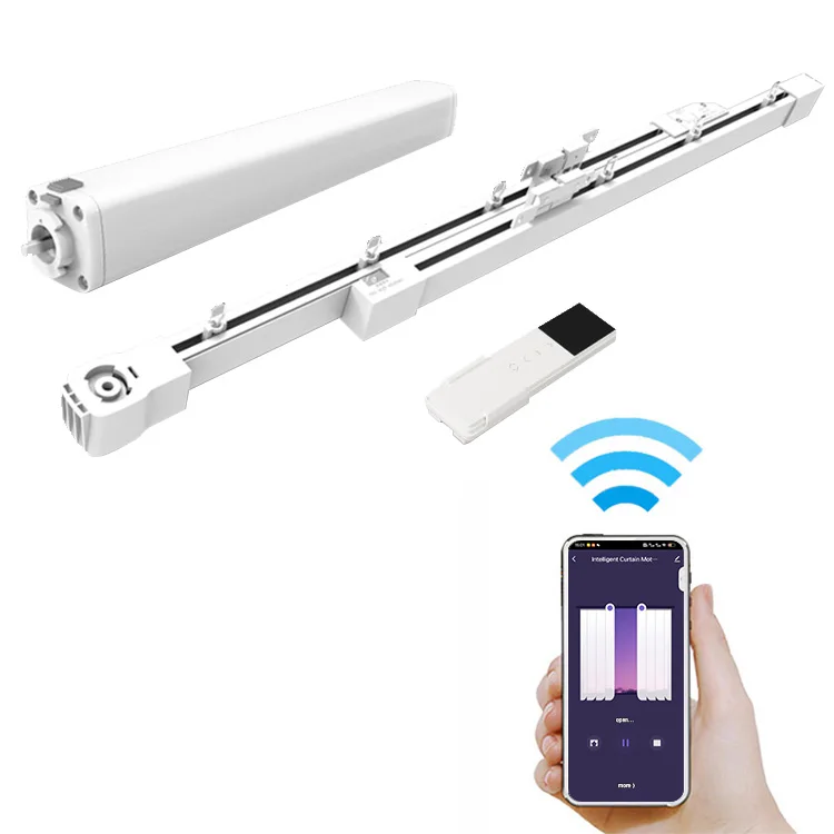 

Customized Electric Curtain Intelligent Tuya Wifi Zigbee Smart Home Retractable Curtain Motor With Smart Life APP