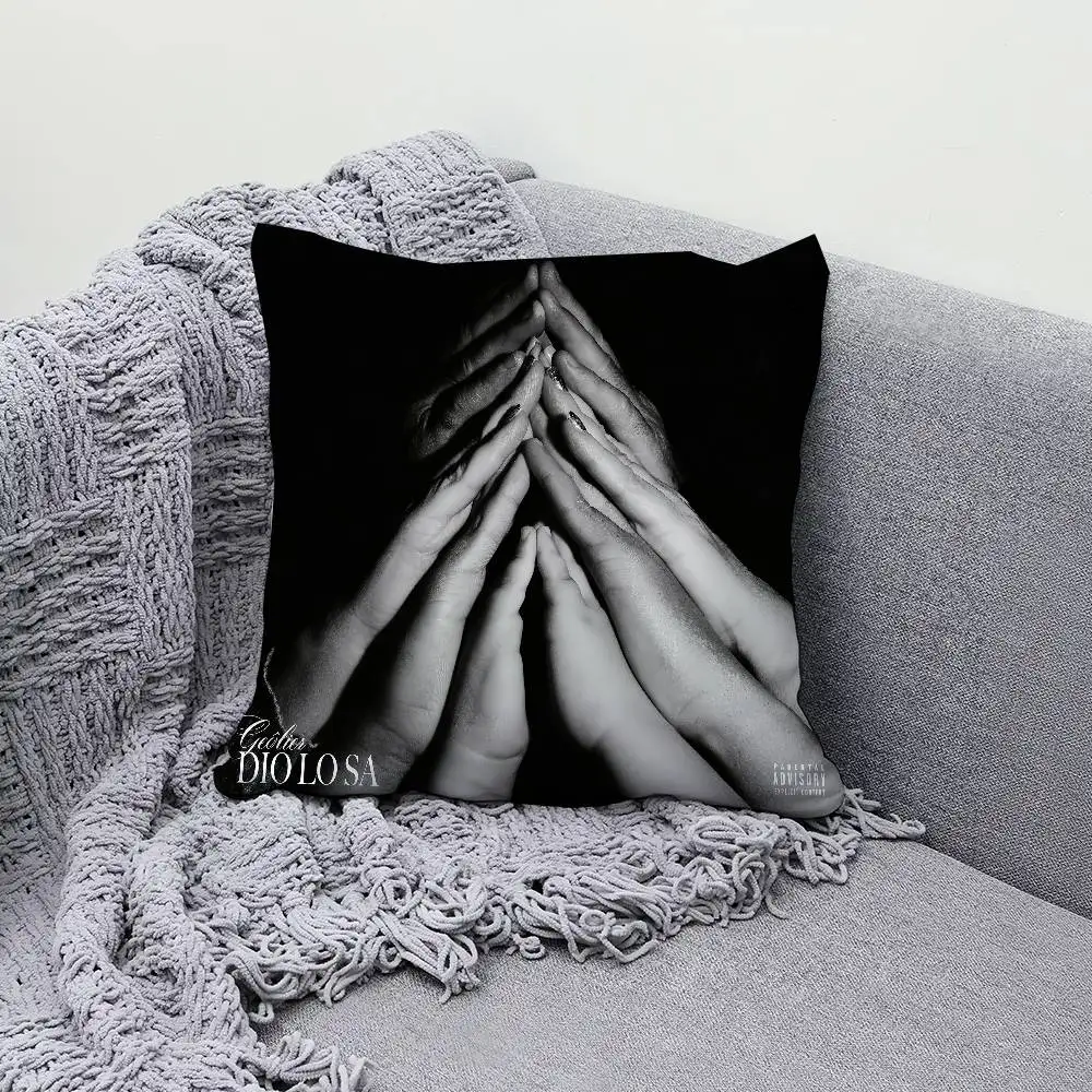 

Rapper G-Geolier DIO LO SA Pillow Case Decor Protective Covers Comfortable soft for Sofa Living Room Home office