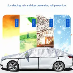 Car Accessories Sunshade Half Cover Car Coat Sunblock Rain Heat Cover Sunshade Half Car Dust