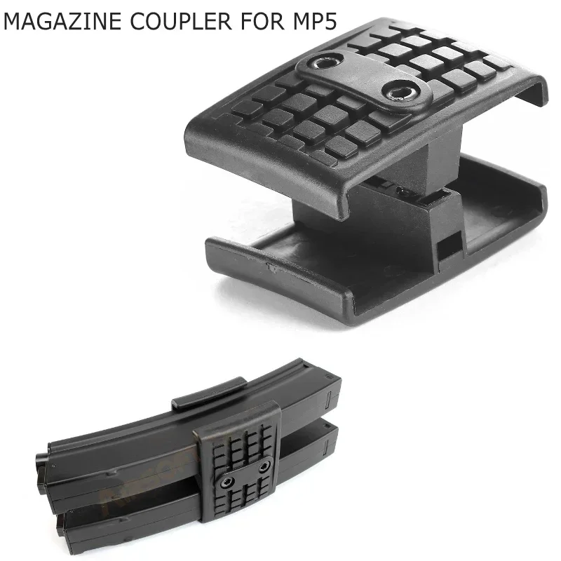 NEW 1Pcs MP5 Magazine Coupler Airgun Rifle Mag Parallel Connector Clamp Hunting Accessories Airsoft Double Gun Mag Clip Holder