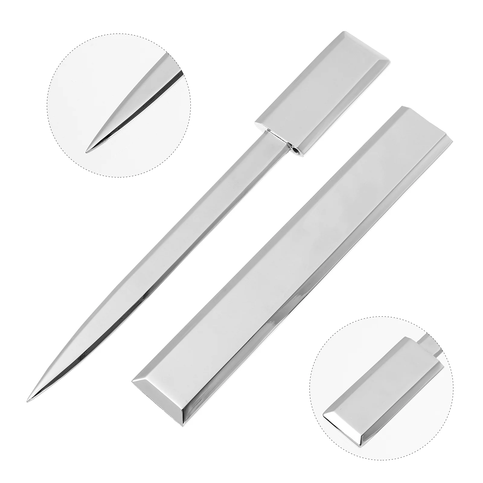 1 Set Briefopener Metaal Voor Split File Enveloppen Briefpapier Apparatuur Split Bestand Apparatuur Envelop Opener