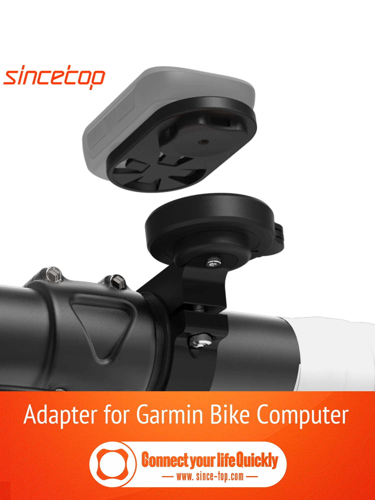 Cycling Bike Computer Adapter for Garmin,Connect to sincetop Series C Mounts Gen1 or Gen2 Bike / Moto Phone Holder