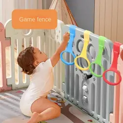 1pc/4pcs Pull Ring For Playpen Baby Crib Hooks Stand Rings Baby Walking Assist Tools Baby Toys Bed Rings Playpen Accessories