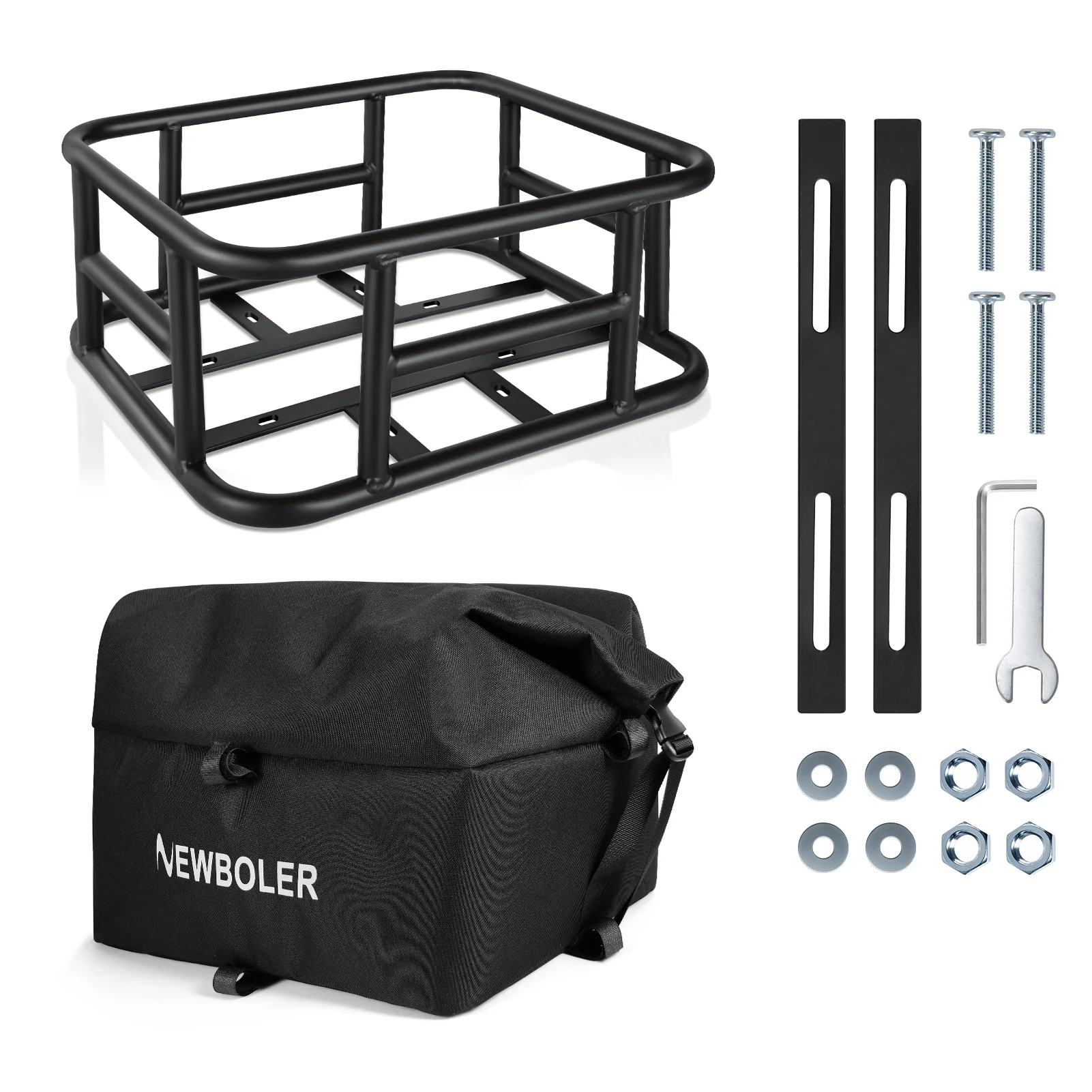 Großer Fahrradkorb für den Gepäckträger, E-Bike-Korb, Fahrradkörbe für den Heckträger für Outdoor-Reisen und Einkäufe – Detail 16