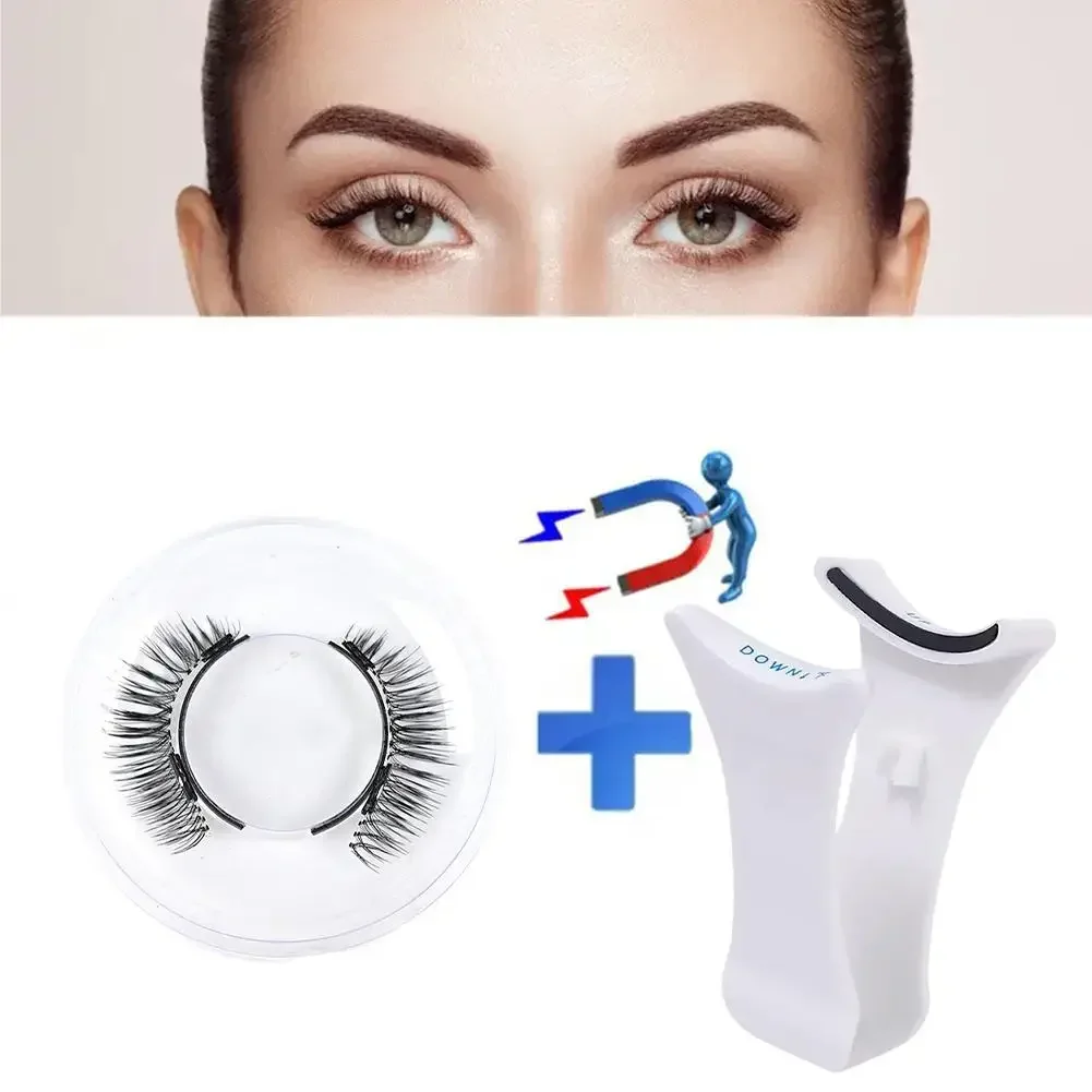 Sdotter Magnetic False Eyelashes Extension Applicator False Eyelash Tweezer Curler Clip Clamp Makeup Tools With 3D Mink Eyelash