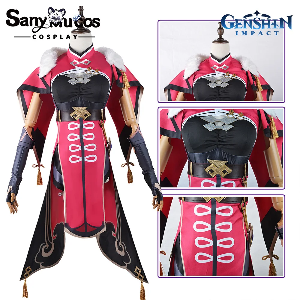 Em estoque sanymucos beidou cospaly genshin impacto beidou vestido cospaly outfit comic-con presentes de aniversário e feriado plus size