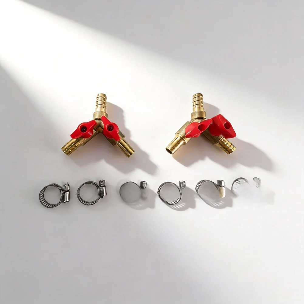 Y Pattern Brass For Gas Valve Connector for Liquefied For Gas Appliances with Clip Assisted Installation Support