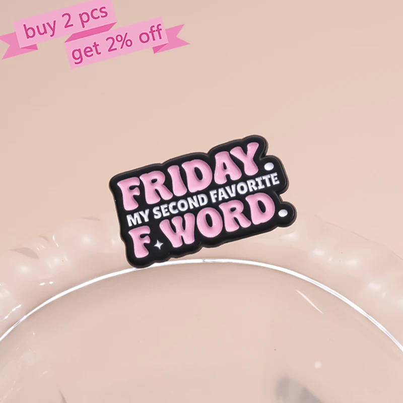 I LOVE FRIDAY Enamel Pins Custom FRIDAY MY SECOND FAVORITE Brooches Lapel Badges Funny Jewelry Gift for Friends