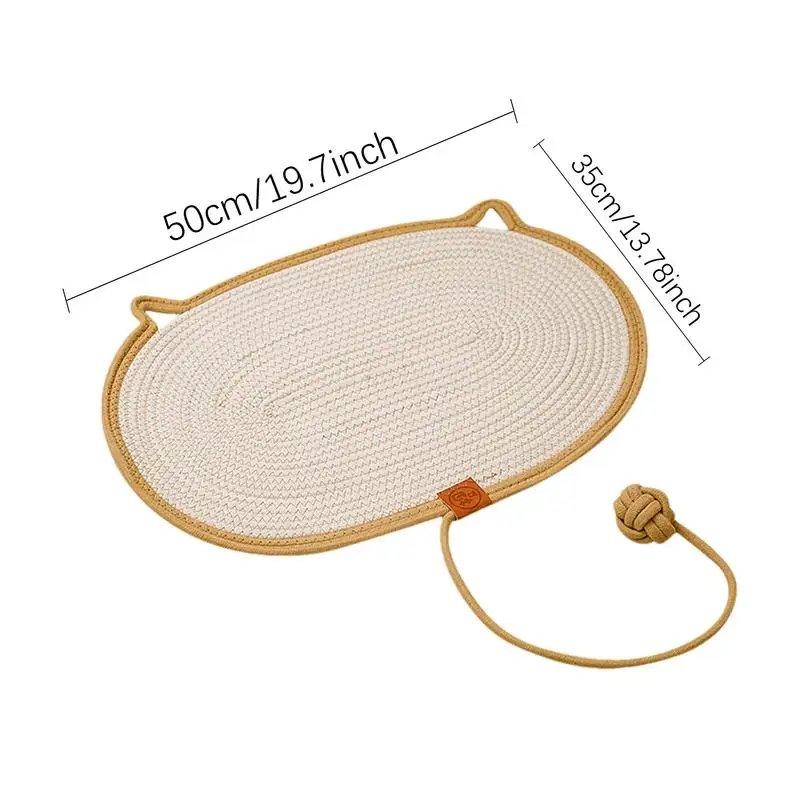 Kat Zomer Scratcher Mat Koeling Geweven Mat Kat Scratcher Pad Rustende Lichaamsbeweging Huisdier Scratch Mat Voor Het Beschermen Van Meubels