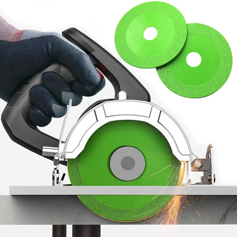 Diamond Ultra Thin Green Brazing Blade Cutting Blade Ceramic Jade Glass Tile Wine Bottle Grinding Cutting Saw Blade Tool