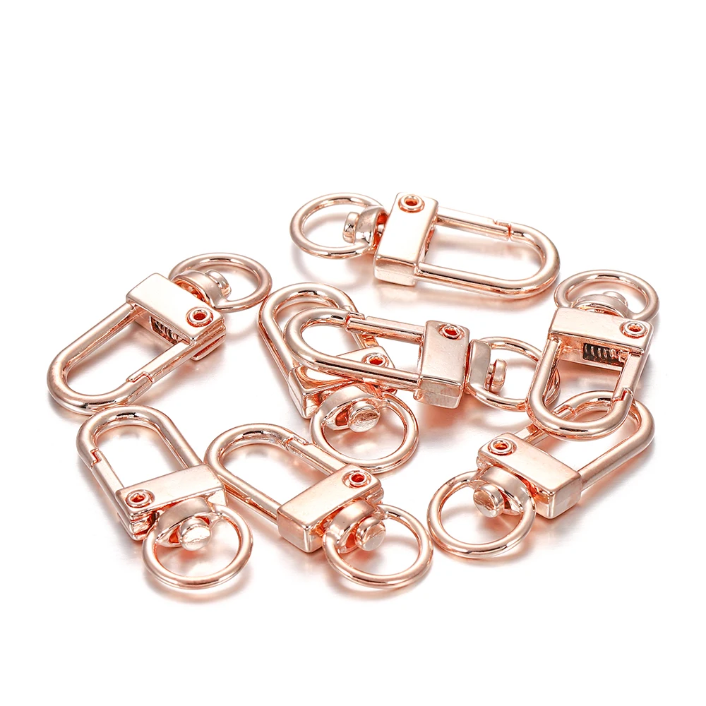 10 stuks 13x33mm Roterende Hond Gesp Snap Kreeft Sluitingen Haken voor DIY Sieraden Maken Sleutelhanger Tas sluiting Accessoires Benodigdheden