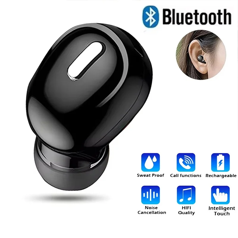 Running Gym Music Listening Bluetooth Headset Music Gaming Earbuds For Workout Travel Commuting Gym Running Earbud Supplies Kit