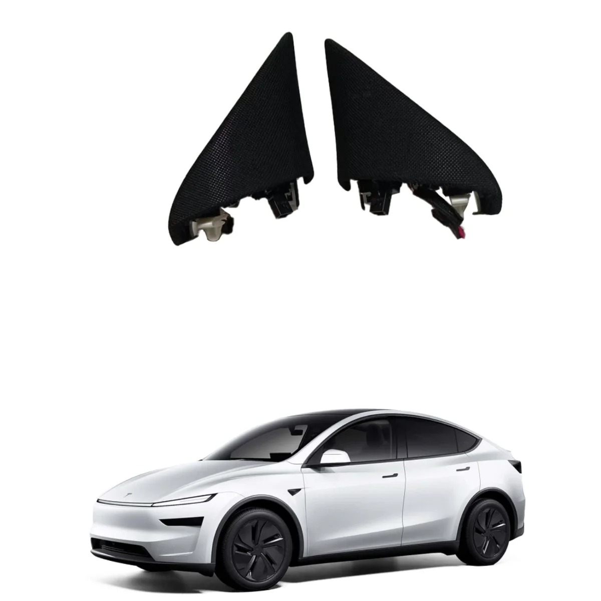 

For Tesla 2025 MODEL Y Juniper rearview mirror A-pillar tweeter triangle speaker hood