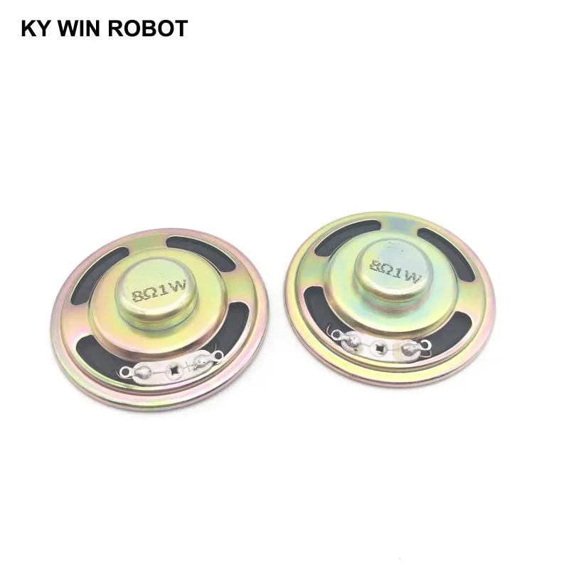 

2pcs/lot New Ultra-thin speaker 8 ohms 1 watt 1W 8R speaker Diameter 50MM 5CM thickness 13MM