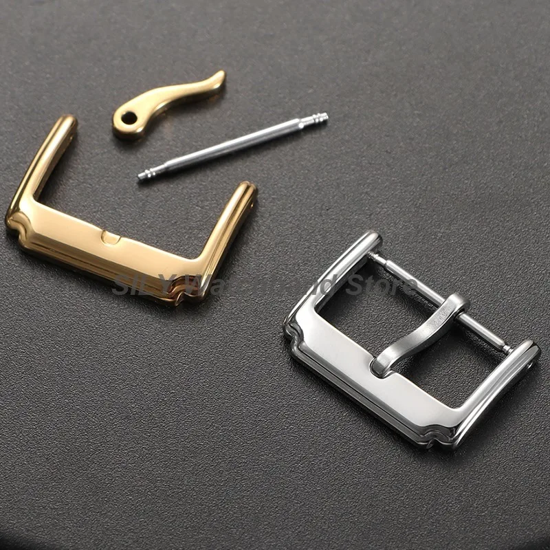 Watchband Pin Buckle Watch Buckle Stainless Steel Watch Button 18mm 20mm 22mm Watch Buckle Watchband Strap Pin Clasp Accessories