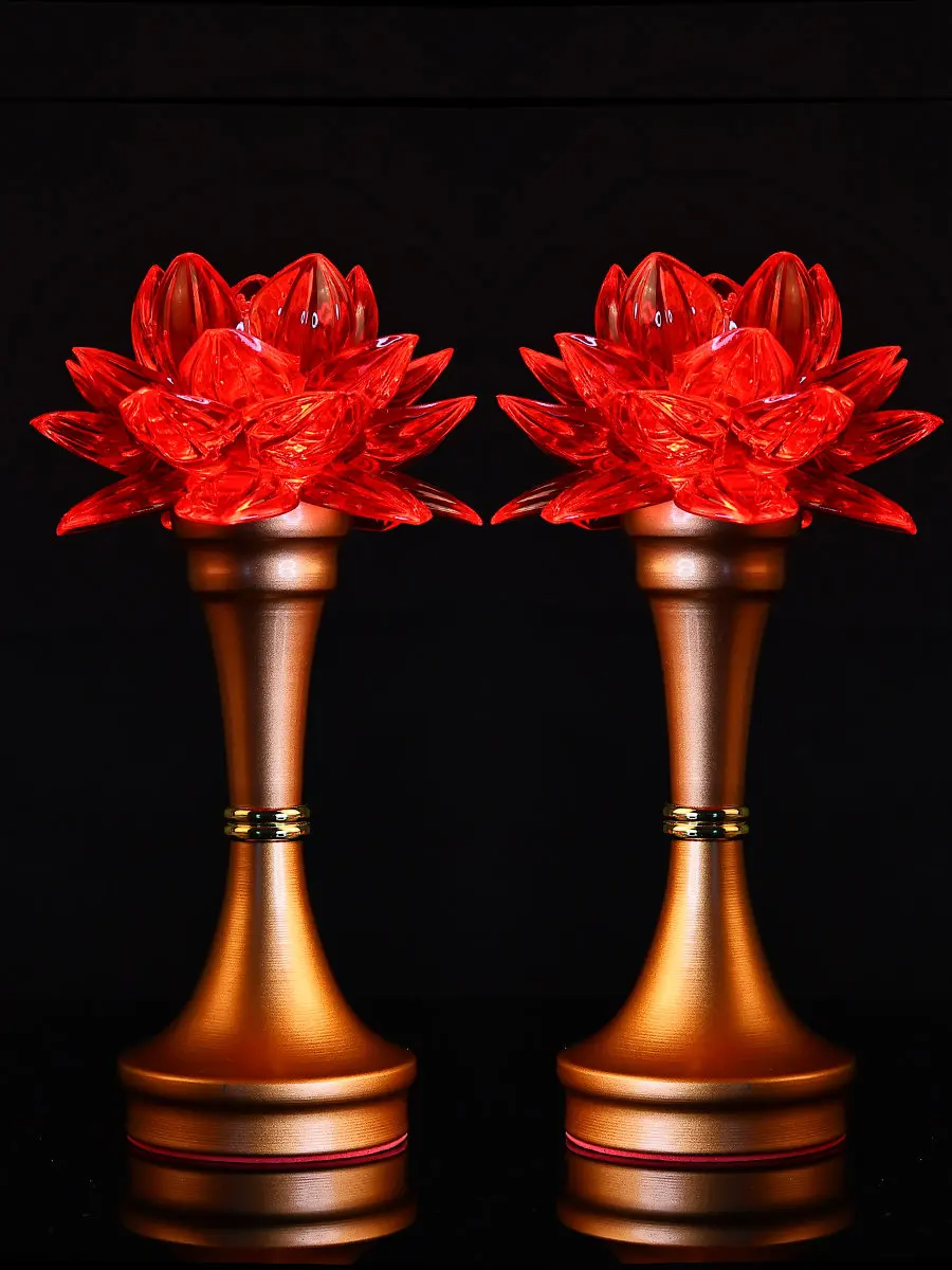 

Светодиодная лампа-фонарь «Лотос» с длительным временем горения для храма Будды, лампа Гуаньинь, декоративное освещение для дома, праздничные принадлежности, подарки