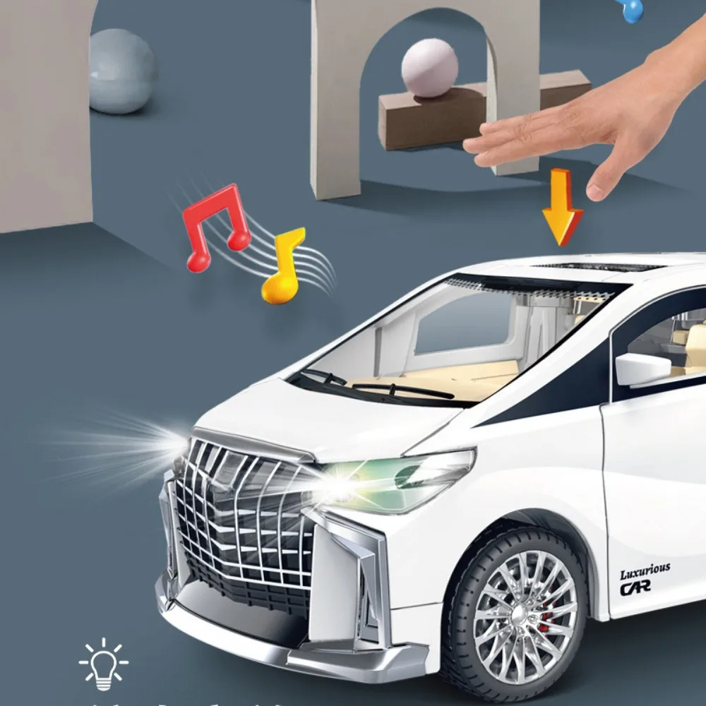 Jouet de voiture à dos côtelé à inertie pour enfants, simulation sonore d'éclairage, modèle de véhicule commercial, cadeau d'anniversaire et de Noël pour garçon