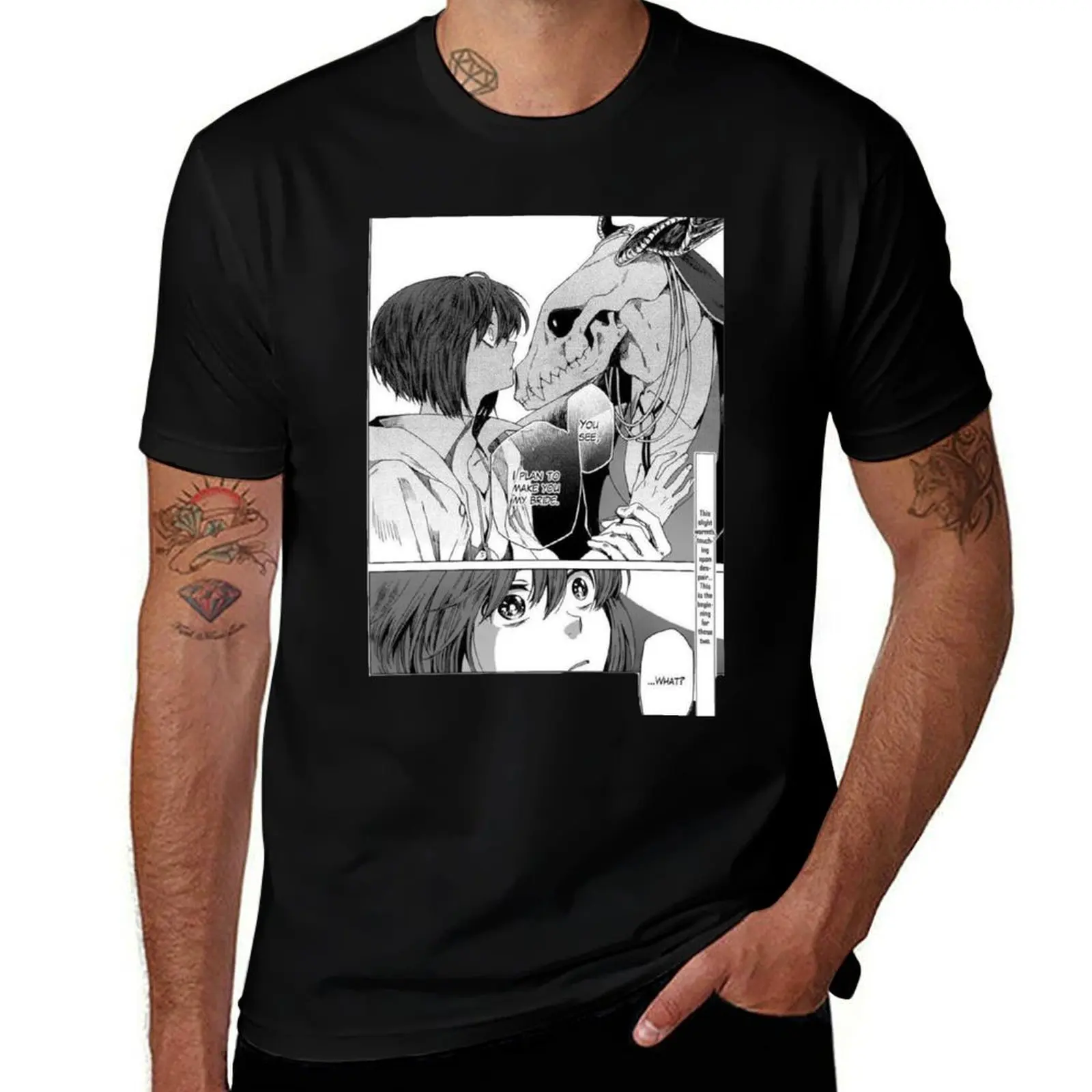 Camiseta The Ancient Magus Bride, camiseta de manga corta para trabajo, camiseta utilitaria