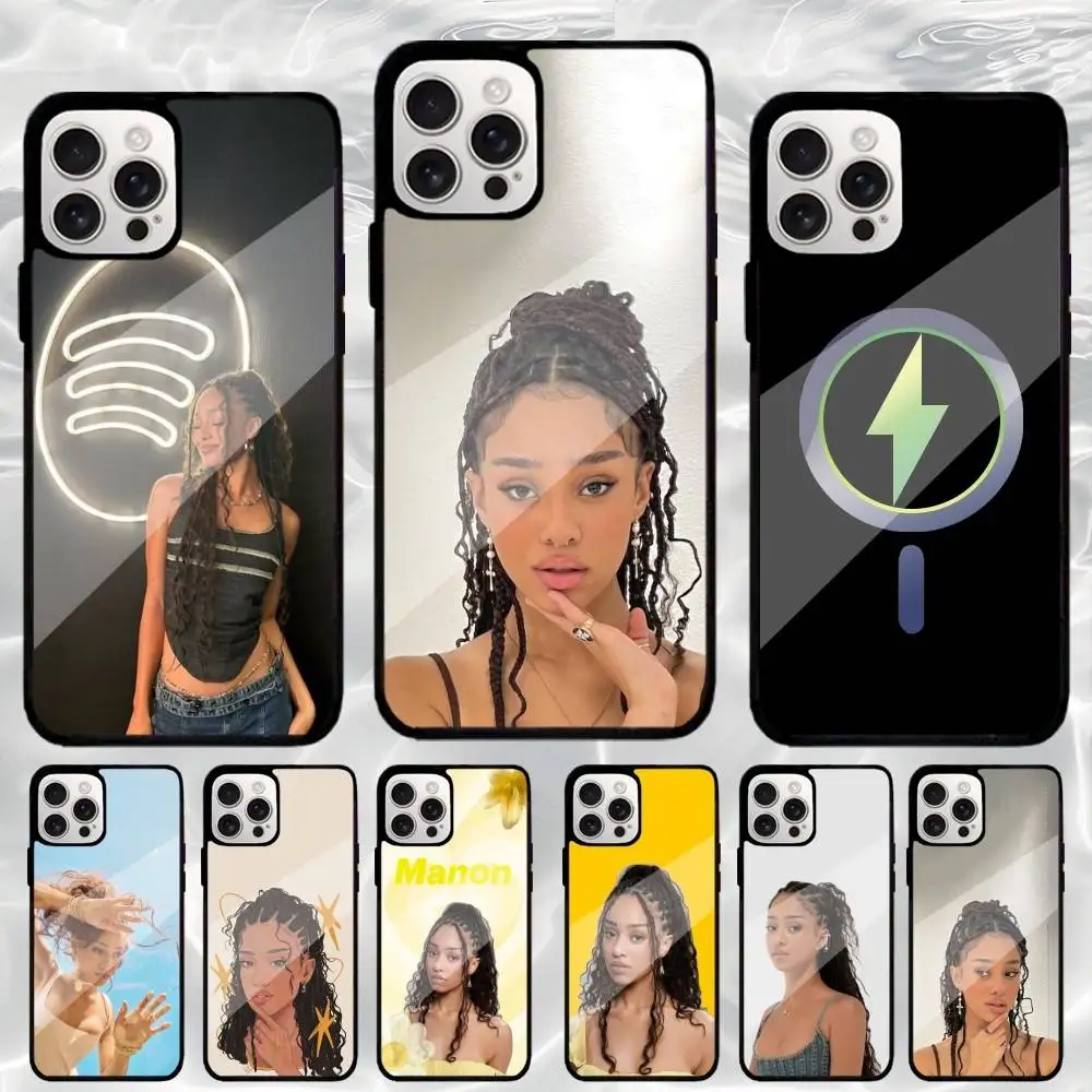 

Singer K-KATSEYE Manon Phone Case For iPhone17,16,15,14,13,12,11 Plus,Pro Max Magnetic Magsafe Wireless Charging