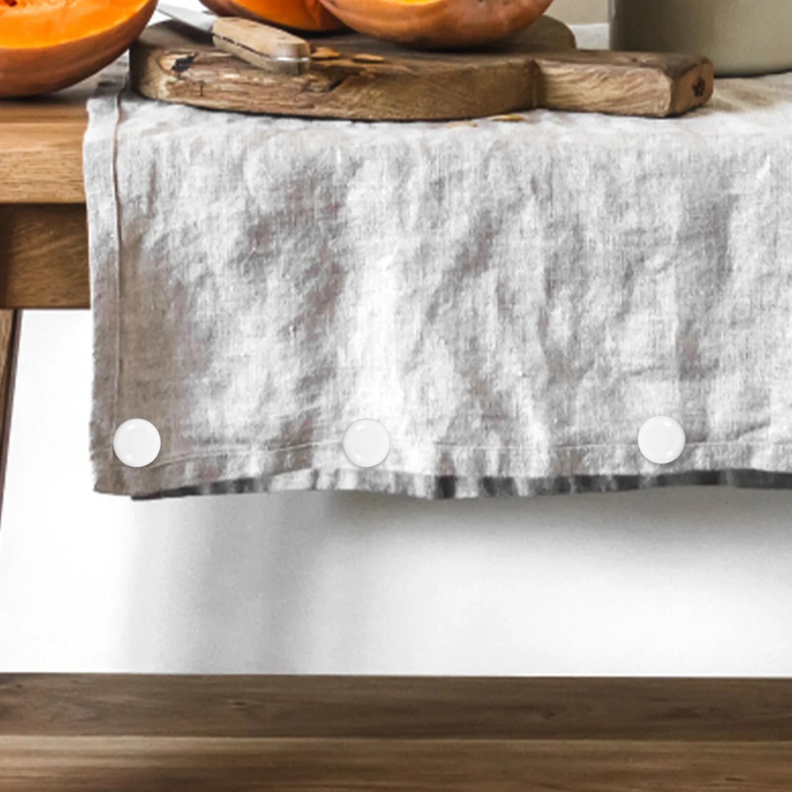 

6 Pcs Magnets Magnetic Tablecloth Weights White Curtain Closure Fastener Curtains