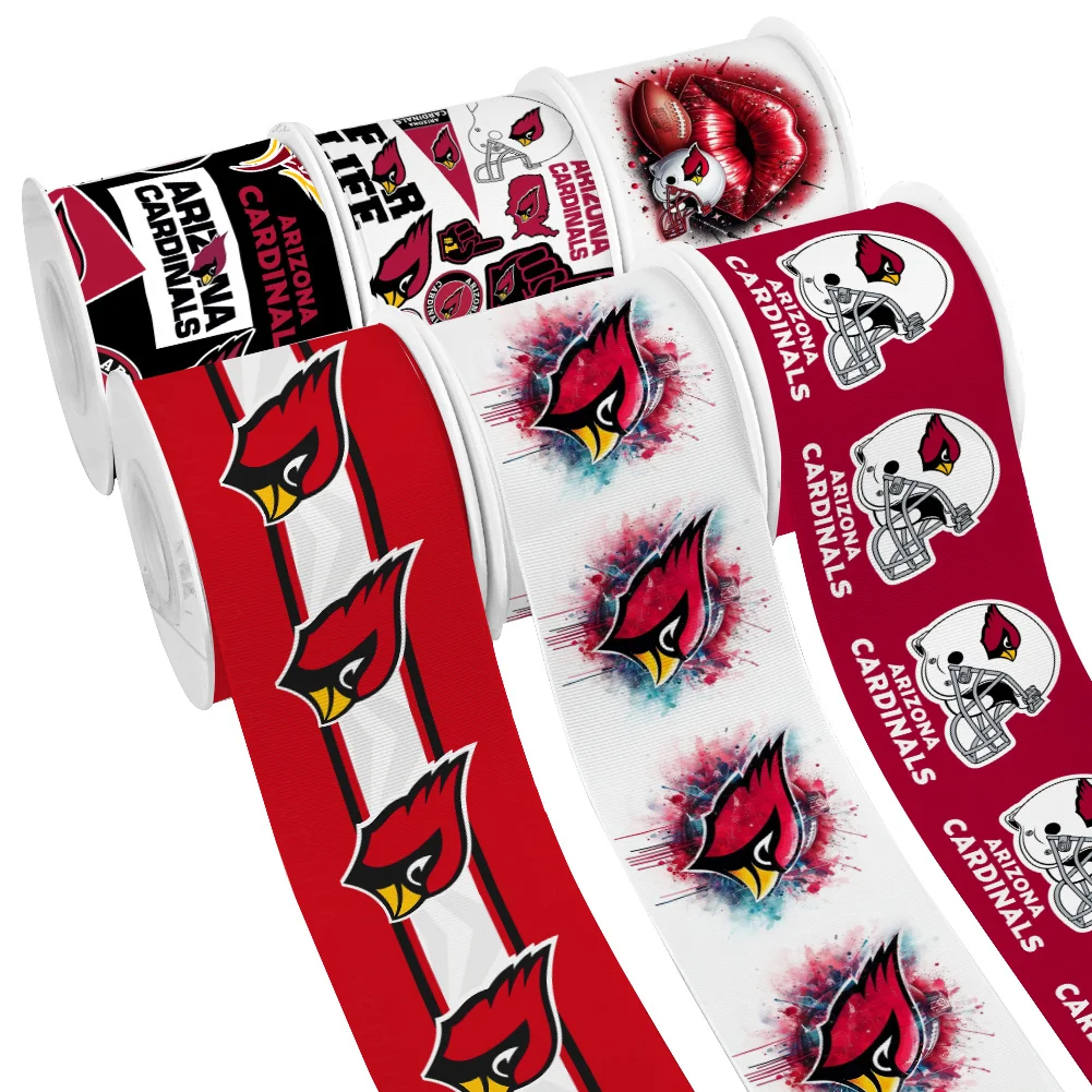 5yards Sport Team A C Pattern Grosgrain Ribbons Satin Ribbon for Cheer Bows DIY Girl Hair Bows #3