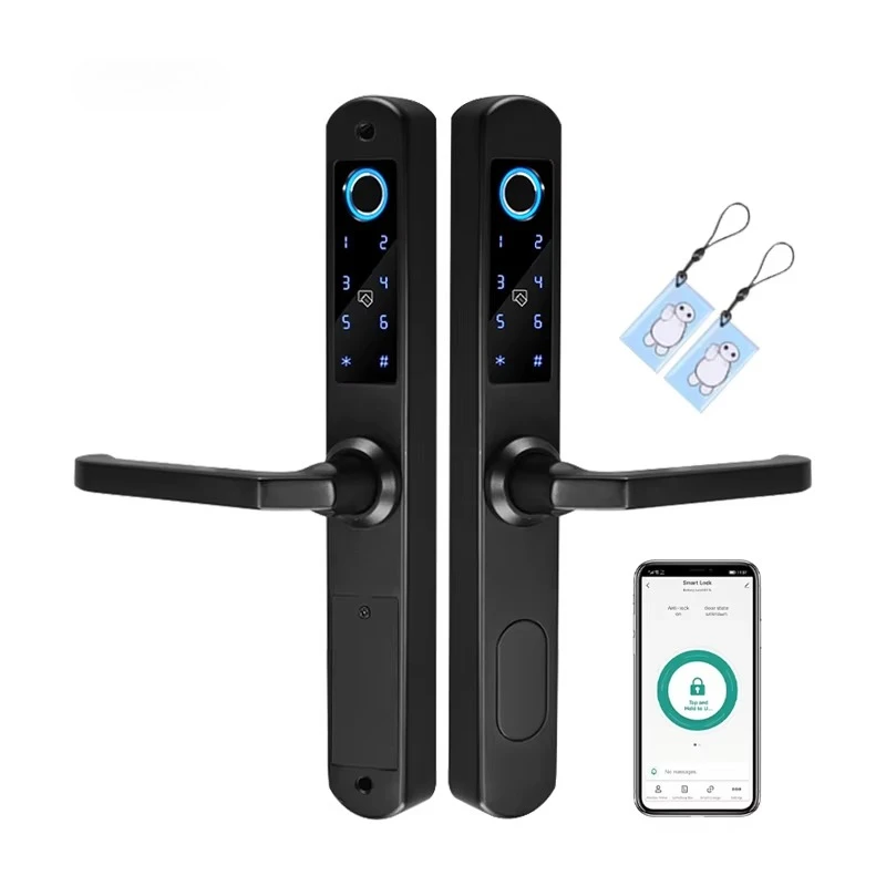 

Double-sided European 85 Mortise Narrow Border Tuya Wifi Aluminum Alloy Door Smart Door Lock Specialized for Hollowed-out Doors