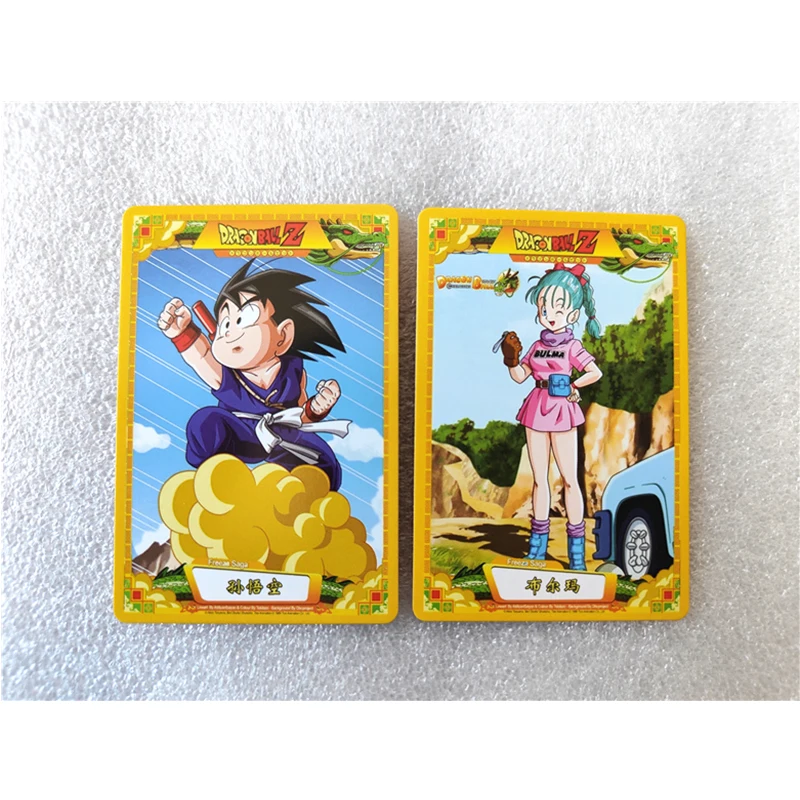 Dragon Ball Super Anime Characters Frieza Vegetto Bulma DIY Homemade Bronzing Collection Card Christmas Birthday Gift Game Toys