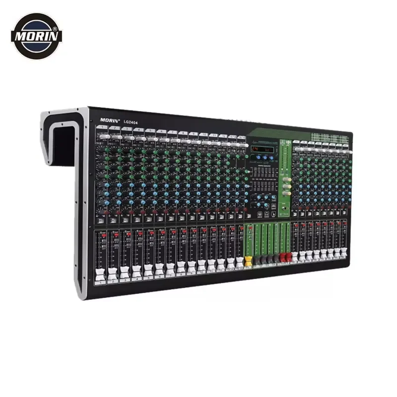 24 Channel Professional Mixing Console with DSP Effects 83dB Signal-to-Noise Ratio Frequency Range 60Hz-10kHz