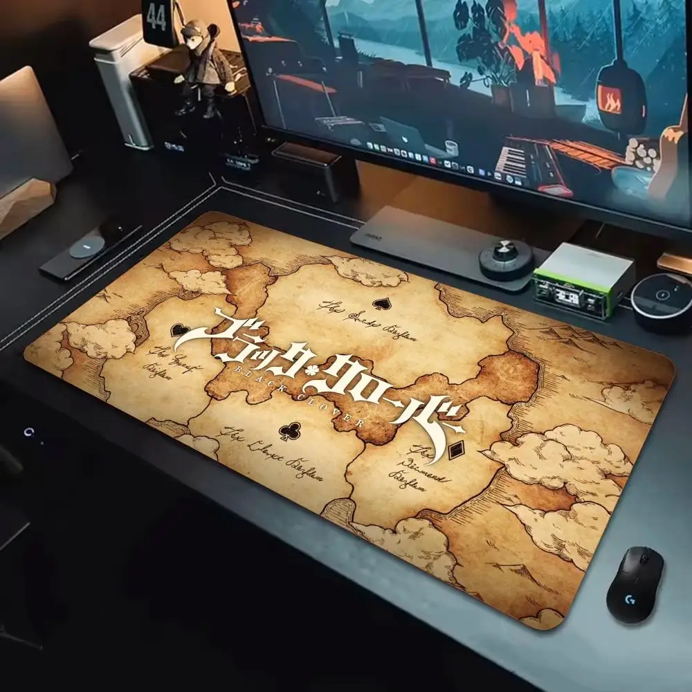 Black Clover Mouse Pad XXL Large Mouse Pad, Smooth Surface for Gaming, Non-Slip, Comfortable Desk Mat