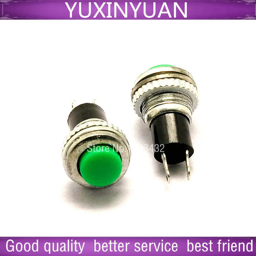poiché il ripristino del pulsante del campanello sul DS - 316 10 mm seta verde, senza interruttore di blocco 10 PZ/LOTTO/lotto YUXINYUAN IC CHIP